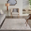 image:imageNourison Home Asher Light Grey 710 x 104 Area Rug  Easy Clean Non Shedding Bed Room Living Room Dining Room Kitchen 8 x 10Blue Ivory
