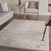 image:imageNourison Home Asher Light Grey 710 x 104 Area Rug  Easy Clean Non Shedding Bed Room Living Room Dining Room Kitchen 8 x 10Blue Ivory