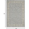 image:imageNourison Home Asher Vintage Blue 93 x 127 Area Rug Traditional Easy Clean Non Shedding Bed Room Living Room Dining Room Kitchen 9x13Blue