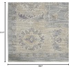 image:imageNourison Home Asher Vintage Blue 93 x 127 Area Rug Traditional Easy Clean Non Shedding Bed Room Living Room Dining Room Kitchen 9x13Blue