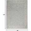 image:imageNourison Home Asher Vintage Blue 93 x 127 Area Rug Traditional Easy Clean Non Shedding Bed Room Living Room Dining Room Kitchen 9x13Blue