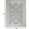 image:imageNourison Home Asher Vintage Charcoal 53 x 78 Area Rug Traditional Easy Clean Non Shedding Bed Room Living Room Dining Room Kitchen 5x8Charcoal