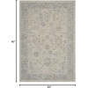 image:imageNourison Home Asher Vintage Charcoal 53 x 78 Area Rug Traditional Easy Clean Non Shedding Bed Room Living Room Dining Room Kitchen 5x8Lt Grey