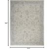 image:imageNourison Home Asher Vintage Charcoal 53 x 78 Area Rug Traditional Easy Clean Non Shedding Bed Room Living Room Dining Room Kitchen 5x8Lt Grey