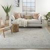image:imageNourison Home Asher Vintage Charcoal 53 x 78 Area Rug Traditional Easy Clean Non Shedding Bed Room Living Room Dining Room Kitchen 5x8Lt Grey