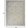 image:imageNourison Home Asher Vintage Charcoal 53 x 78 Area Rug Traditional Easy Clean Non Shedding Bed Room Living Room Dining Room Kitchen 5x8Lt Grey