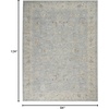 image:imageNourison Home Asher Vintage Traditional Blue 93 x 127 Area Rug Traditional Easy Clean Non Shedding Bed Room Living Room Dining Room Kitchen 9x13Blue
