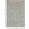 image:imageNourison Home Asher Vintage Traditional Blue 93 x 127 Area Rug Traditional Easy Clean Non Shedding Bed Room Living Room Dining Room Kitchen 9x13Blue