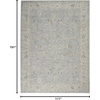 image:imageNourison Home Asher Vintage Traditional Blue 93 x 127 Area Rug Traditional Easy Clean Non Shedding Bed Room Living Room Dining Room Kitchen 9x13Blue