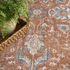 image:imageNourison Home Astra Machine Washable Blue 33 x 5 Area Rug  Easy Clean Non Shedding Bed Room Living Room Dining Room Kitchen 3 x 5Rust Ivory