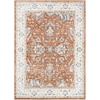 image:imageNourison Home Astra Machine Washable Blue 33 x 5 Area Rug  Easy Clean Non Shedding Bed Room Living Room Dining Room Kitchen 3 x 5Rust Ivory