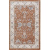 image:imageNourison Home Astra Machine Washable Blue 33 x 5 Area Rug  Easy Clean Non Shedding Bed Room Living Room Dining Room Kitchen 3 x 5Rust Ivory