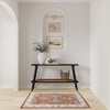 image:imageNourison Home Astra Machine Washable Blue 33 x 5 Area Rug  Easy Clean Non Shedding Bed Room Living Room Dining Room Kitchen 3 x 5Rust Ivory