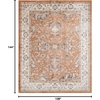 image:imageNourison Home Astra Machine Washable Blue 33 x 5 Area Rug  Easy Clean Non Shedding Bed Room Living Room Dining Room Kitchen 3 x 5Rust Ivory