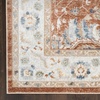 image:imageNourison Home Astra Machine Washable Blue 33 x 5 Area Rug  Easy Clean Non Shedding Bed Room Living Room Dining Room Kitchen 3 x 5Rust Ivory