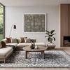image:imageNourison Home Astra Machine Washable Blue 33 x 5 Area Rug  Easy Clean Non Shedding Bed Room Living Room Dining Room Kitchen 3 x 5Slate