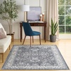 image:imageNourison Home Astra Machine Washable Blue 33 x 5 Area Rug  Easy Clean Non Shedding Bed Room Living Room Dining Room Kitchen 3 x 5Slate
