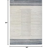 image:imageNourison Home Astra Machine Washable Ivory Blue 9 x 12 Area Rug  Easy Clean Non Shedding Bed Room Living Room Dining Room Kitchen 9 x 12Ivory Blue