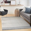 image:imageNourison Home Astra Machine Washable Ivory Blue 9 x 12 Area Rug  Easy Clean Non Shedding Bed Room Living Room Dining Room Kitchen 9 x 12Ivory Blue