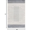 image:imageNourison Home Astra Machine Washable Ivory Blue 9 x 12 Area Rug  Easy Clean Non Shedding Bed Room Living Room Dining Room Kitchen 9 x 12Ivory Blue
