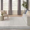 image:imageNourison Home Astra Machine Washable Ivory Blue 9 x 12 Area Rug  Easy Clean Non Shedding Bed Room Living Room Dining Room Kitchen 9 x 12Ivory Blue
