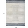image:imageNourison Home Astra Machine Washable Ivory Blue 9 x 12 Area Rug  Easy Clean Non Shedding Bed Room Living Room Dining Room Kitchen 9 x 12Ivory Blue