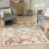 image:imageNourison Home Astra Machine Washable Ivory Gold 33 x 5 Area Rug  Easy Clean Non Shedding Bed Room Living Room Dining Room Kitchen 3 x 5Copper