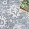 image:imageNourison Home Astra Machine Washable Ivory Gold 33 x 5 Area Rug  Easy Clean Non Shedding Bed Room Living Room Dining Room Kitchen 3 x 5Denim