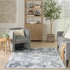 image:imageNourison Home Astra Machine Washable Ivory Gold 33 x 5 Area Rug  Easy Clean Non Shedding Bed Room Living Room Dining Room Kitchen 3 x 5Denim