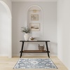 image:imageNourison Home Astra Machine Washable Ivory Gold 33 x 5 Area Rug  Easy Clean Non Shedding Bed Room Living Room Dining Room Kitchen 3 x 5Denim