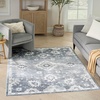 image:imageNourison Home Astra Machine Washable Ivory Gold 33 x 5 Area Rug  Easy Clean Non Shedding Bed Room Living Room Dining Room Kitchen 3 x 5Denim