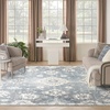 image:imageNourison Home Astra Machine Washable Ivory Gold 33 x 5 Area Rug  Easy Clean Non Shedding Bed Room Living Room Dining Room Kitchen 3 x 5Denim