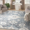image:imageNourison Home Astra Machine Washable Ivory Gold 33 x 5 Area Rug  Easy Clean Non Shedding Bed Room Living Room Dining Room Kitchen 3 x 5Denim