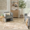 image:imageNourison Home Astra Machine Washable Ivory Gold 33 x 5 Area Rug  Easy Clean Non Shedding Bed Room Living Room Dining Room Kitchen 3 x 5Ivory Gold