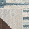 image:imageNourison Home Astra Machine Washable Ivory Olive 53 x 7 Area Rug  Easy Clean Non Shedding Bed Room Living Room Dining Room Kitchen 5 x 7Blue