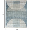 image:imageNourison Home Astra Machine Washable Ivory Olive 53 x 7 Area Rug  Easy Clean Non Shedding Bed Room Living Room Dining Room Kitchen 5 x 7Blue