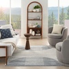 image:imageNourison Home Astra Machine Washable Ivory Olive 53 x 7 Area Rug  Easy Clean Non Shedding Bed Room Living Room Dining Room Kitchen 5 x 7Ivory Blue