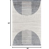image:imageNourison Home Astra Machine Washable Ivory Olive 53 x 7 Area Rug  Easy Clean Non Shedding Bed Room Living Room Dining Room Kitchen 5 x 7Ivory Blue