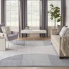 image:imageNourison Home Astra Machine Washable Ivory Olive 53 x 7 Area Rug  Easy Clean Non Shedding Bed Room Living Room Dining Room Kitchen 5 x 7Ivory Blue