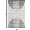 image:imageNourison Home Astra Machine Washable Ivory Olive 53 x 7 Area Rug  Easy Clean Non Shedding Bed Room Living Room Dining Room Kitchen 5 x 7Ivory Blue
