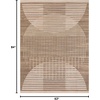 image:imageNourison Home Astra Machine Washable Ivory Olive 53 x 7 Area Rug  Easy Clean Non Shedding Bed Room Living Room Dining Room Kitchen 5 x 7Latte