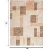 image:imageNourison Home Astra Machine Washable Multicolor 33 x 5 Area Rug  Easy Clean Non Shedding Bed Room Living Room Dining Room Kitchen 3 x 5Beige Multicolor
