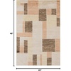 image:imageNourison Home Astra Machine Washable Multicolor 33 x 5 Area Rug  Easy Clean Non Shedding Bed Room Living Room Dining Room Kitchen 3 x 5Beige Multicolor