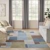 image:imageNourison Home Astra Machine Washable Multicolor 33 x 5 Area Rug  Easy Clean Non Shedding Bed Room Living Room Dining Room Kitchen 3 x 5Blue Green Multi