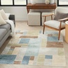 image:imageNourison Home Astra Machine Washable Multicolor 33 x 5 Area Rug  Easy Clean Non Shedding Bed Room Living Room Dining Room Kitchen 3 x 5Blue Green Multi