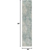 image:imageNourison Home Astra Machine Washable Multicolor 33 x 5 Area Rug  Easy Clean Non Shedding Bed Room Living Room Dining Room Kitchen 3 x 5Blue Ivory