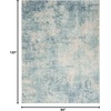image:imageNourison Home Astra Machine Washable Multicolor 33 x 5 Area Rug  Easy Clean Non Shedding Bed Room Living Room Dining Room Kitchen 3 x 5Blue Ivory