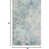 image:imageNourison Home Astra Machine Washable Multicolor 33 x 5 Area Rug  Easy Clean Non Shedding Bed Room Living Room Dining Room Kitchen 3 x 5Blue Ivory