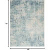 image:imageNourison Home Astra Machine Washable Multicolor 33 x 5 Area Rug  Easy Clean Non Shedding Bed Room Living Room Dining Room Kitchen 3 x 5Blue Ivory