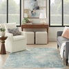 image:imageNourison Home Astra Machine Washable Multicolor 33 x 5 Area Rug  Easy Clean Non Shedding Bed Room Living Room Dining Room Kitchen 3 x 5Blue Ivory